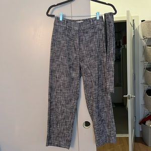 Aritzia tweed tie front pant